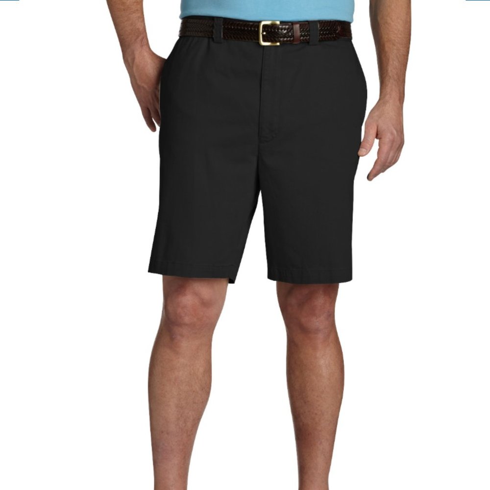 NWT HARBOR BAY Sz 50 Black Shorts Big & Tall